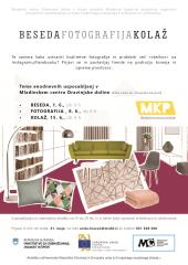 Beseda, fotografija, kolaž letak